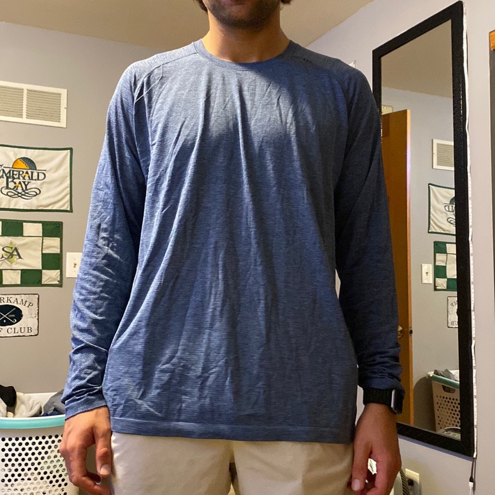 Mens lululemon XXL blue long sleeve